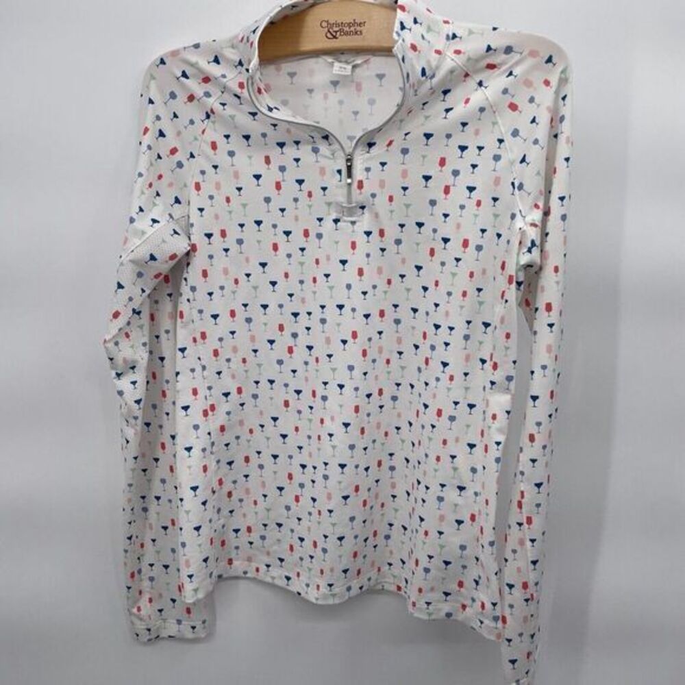 Lady Hagen White Golf Print Sweatshirt